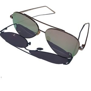 Perverse NWT Aviator sunny reflective lenses sunglasses
